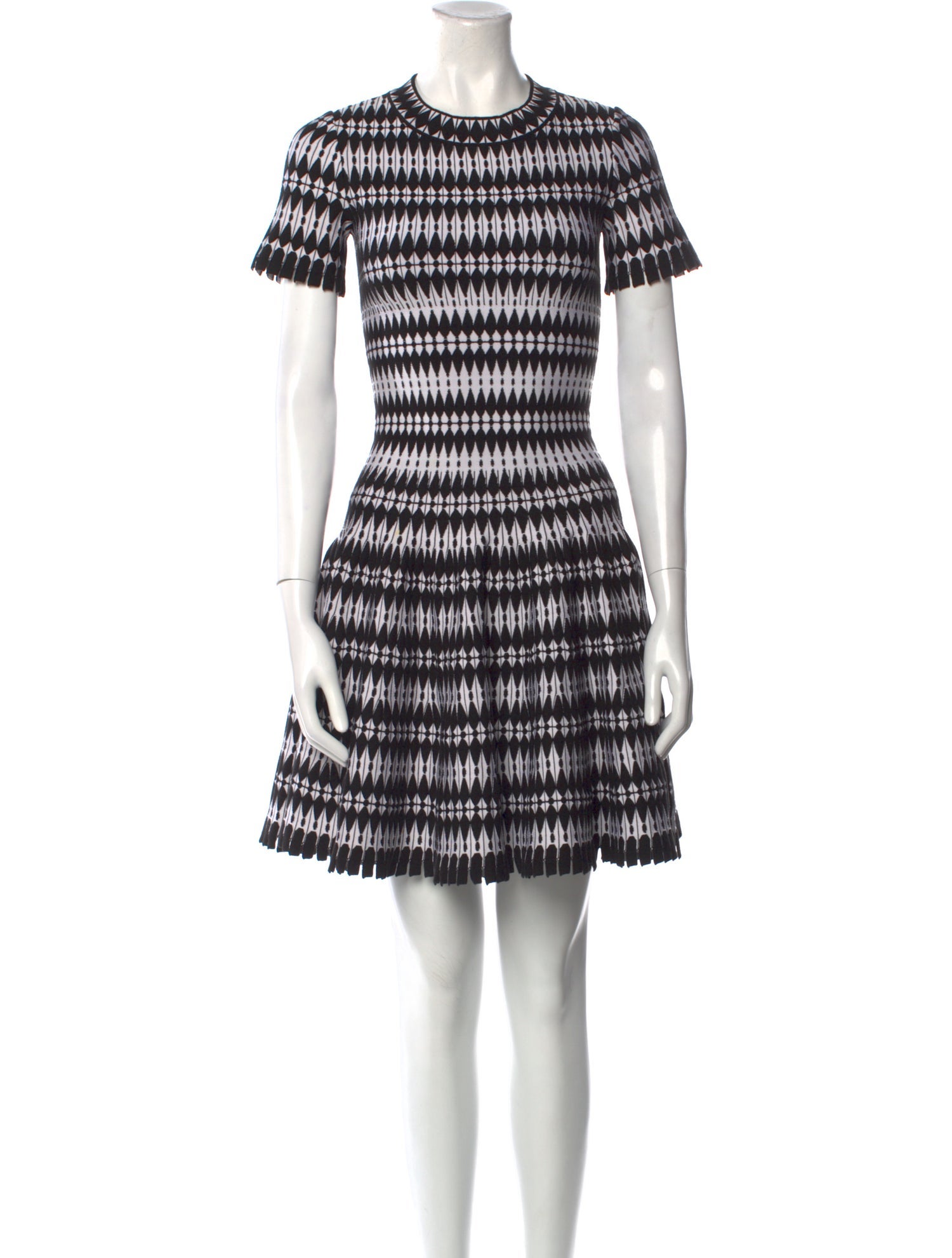 Alaïa Striped Mini Dress