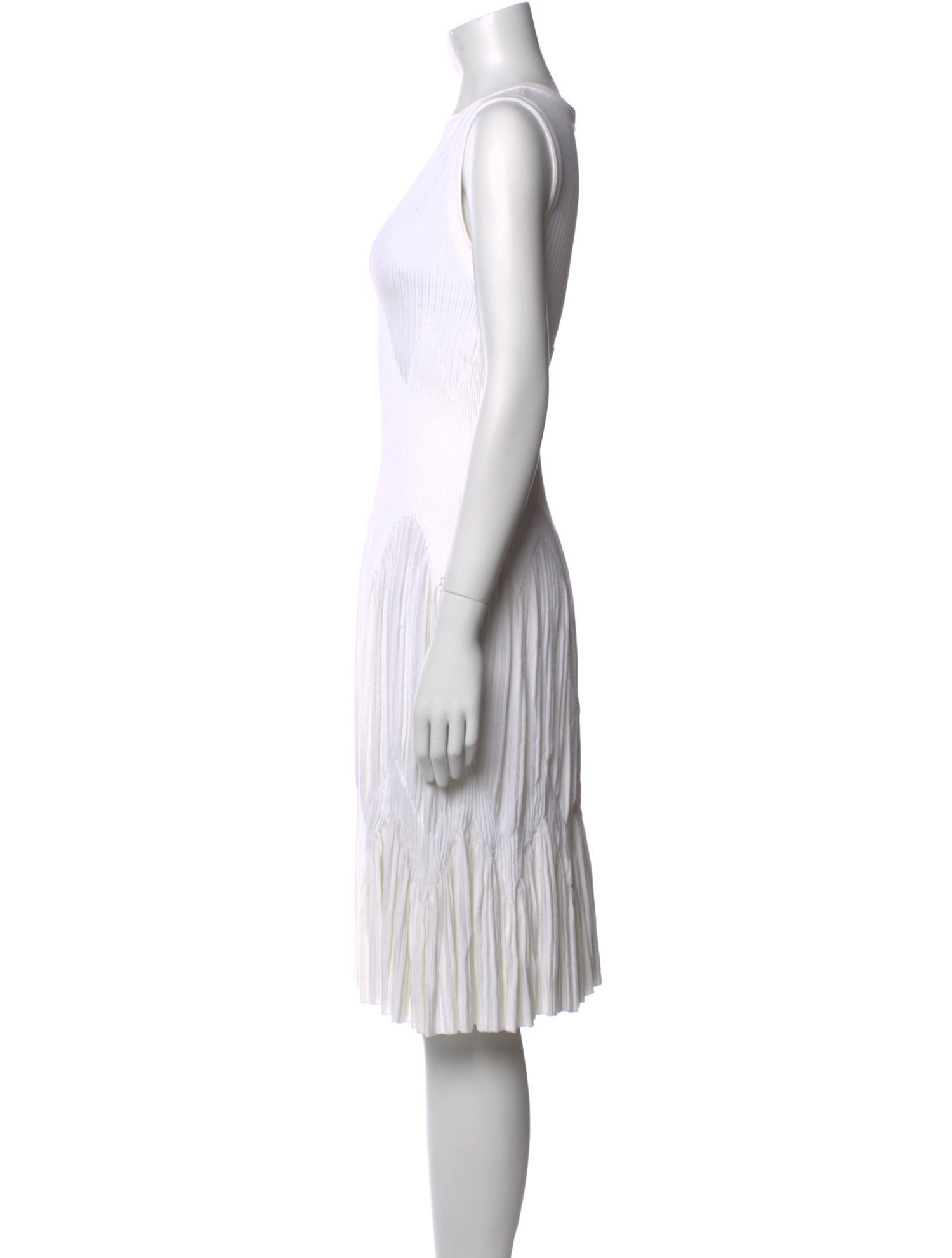 Alaïa Striped Knee-Length Dress