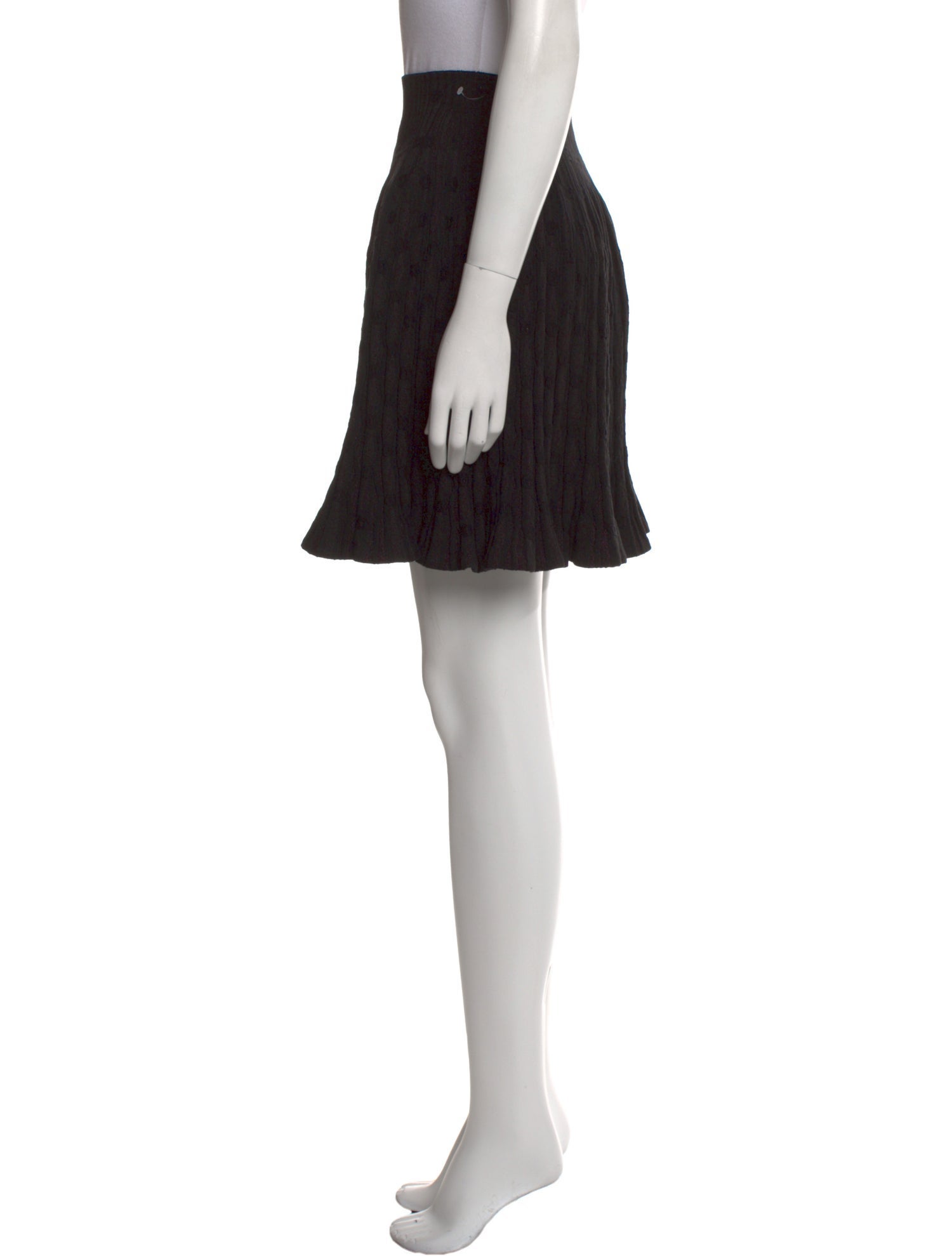 Alaïa Pleated Accents Mini Skirt