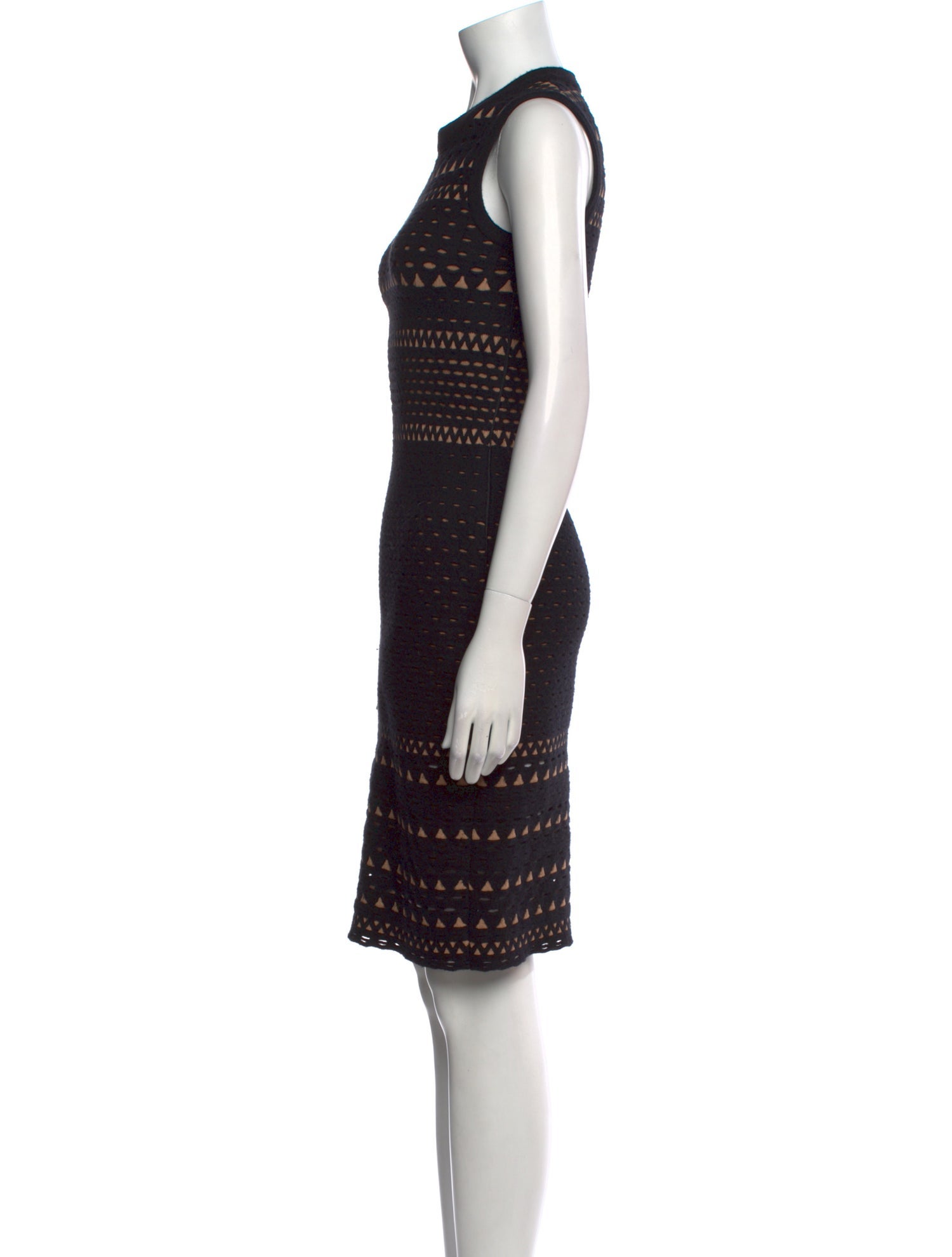 Alaïa Virgin Wool Knee-Length Dress
