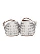 Alaïa Leather Crystal Embellishments Mary Jane Flats