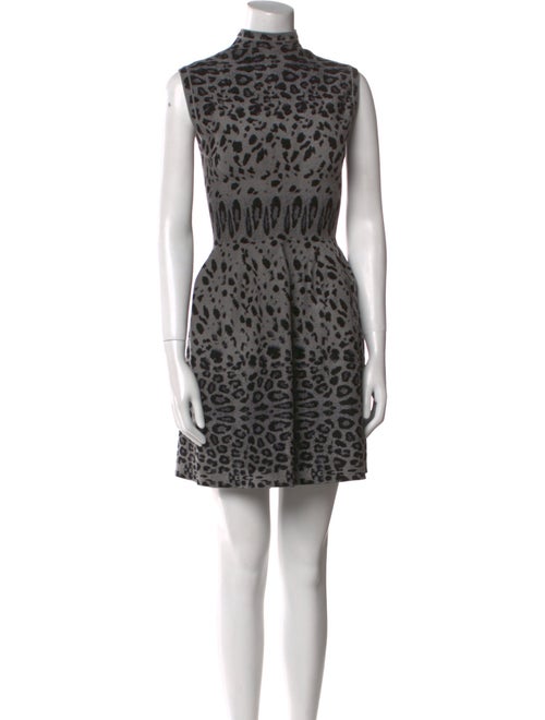 Alaïa Animal Print Mini Dress
