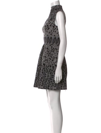 Alaïa Animal Print Mini Dress