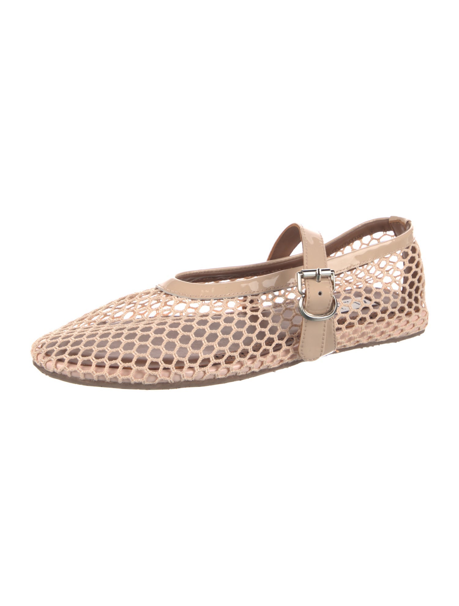 Alaïa Mesh Mesh Accents Mary Jane Flats
