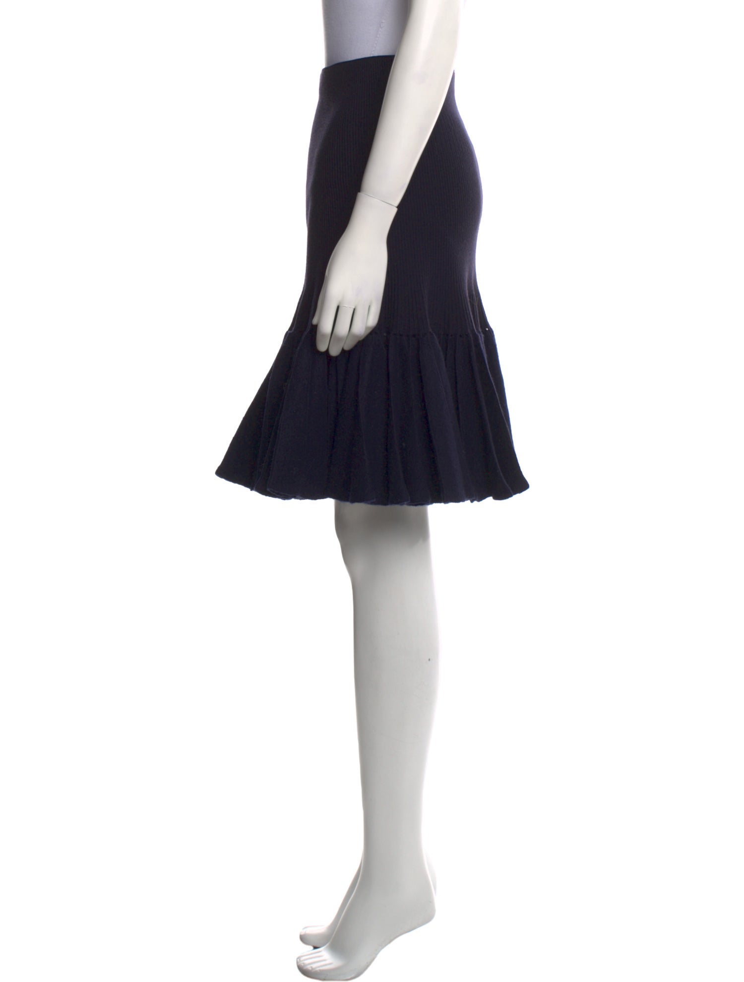 Alaïa Virgin Wool Knee-Length Skirt