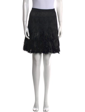 Alaïa Fringe Trim Accent Mini Skirt