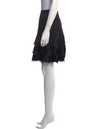 Alaïa Fringe Trim Accent Mini Skirt