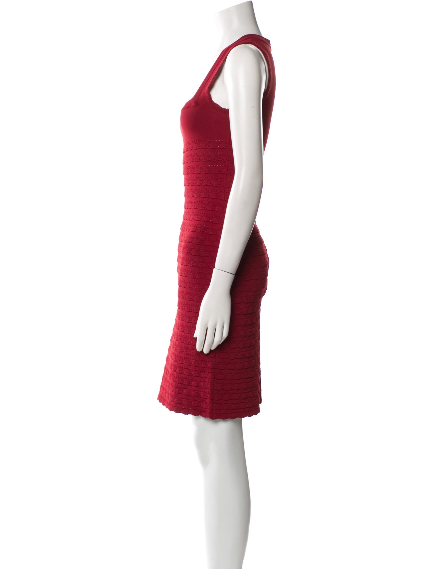 Alaïa Square Neckline Knee-Length Dress