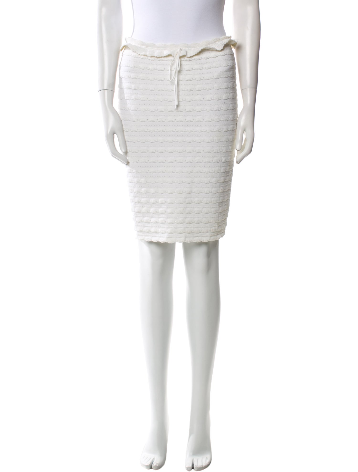 Alaïa Scalloped Accent Knee-Length Skirt