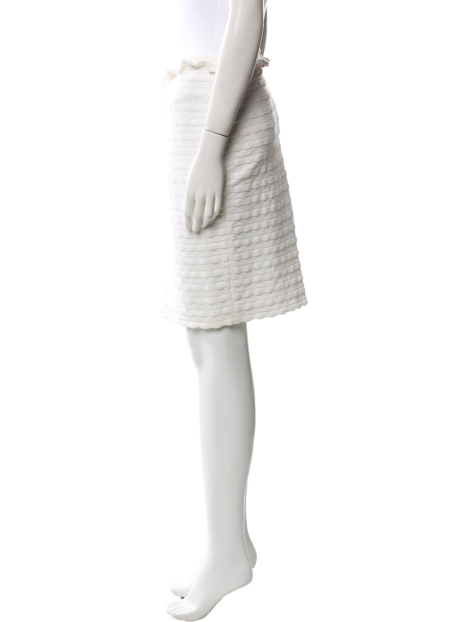 Alaïa Scalloped Accent Knee-Length Skirt