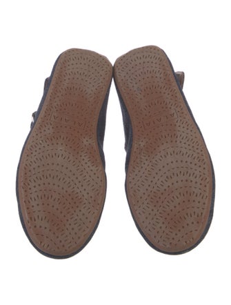 Alaïa Denim Mary Jane Flats