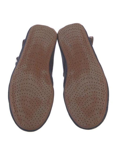 Alaïa Denim Mary Jane Flats