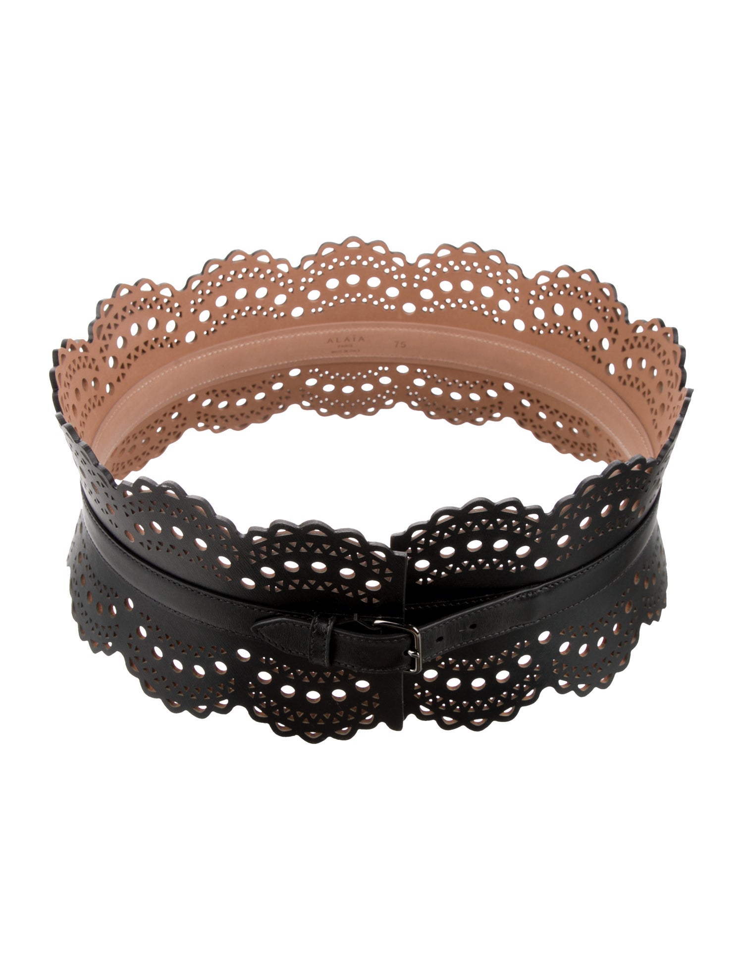 Alaïa Wide Leather Waist Belt