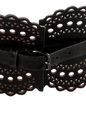 Alaïa Wide Leather Waist Belt
