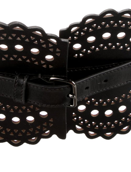 Alaïa Wide Leather Waist Belt