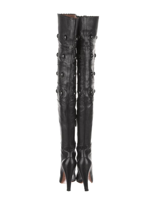 Alaïa Leather Studded Accents Boots