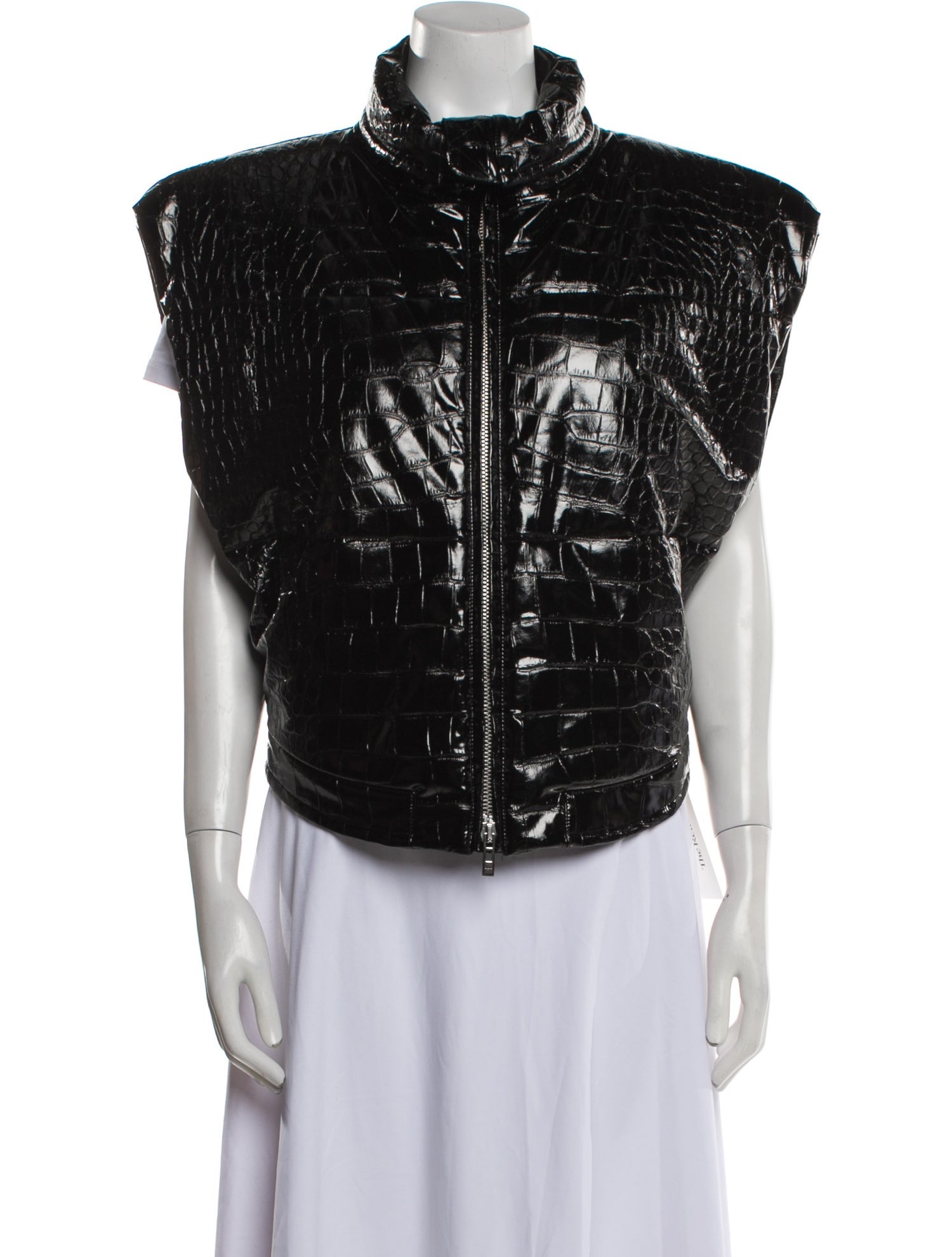 Alaïa 2023 Embossed Leather Vest