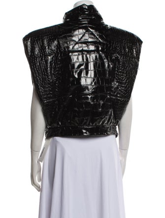 Alaïa 2023 Embossed Leather Vest