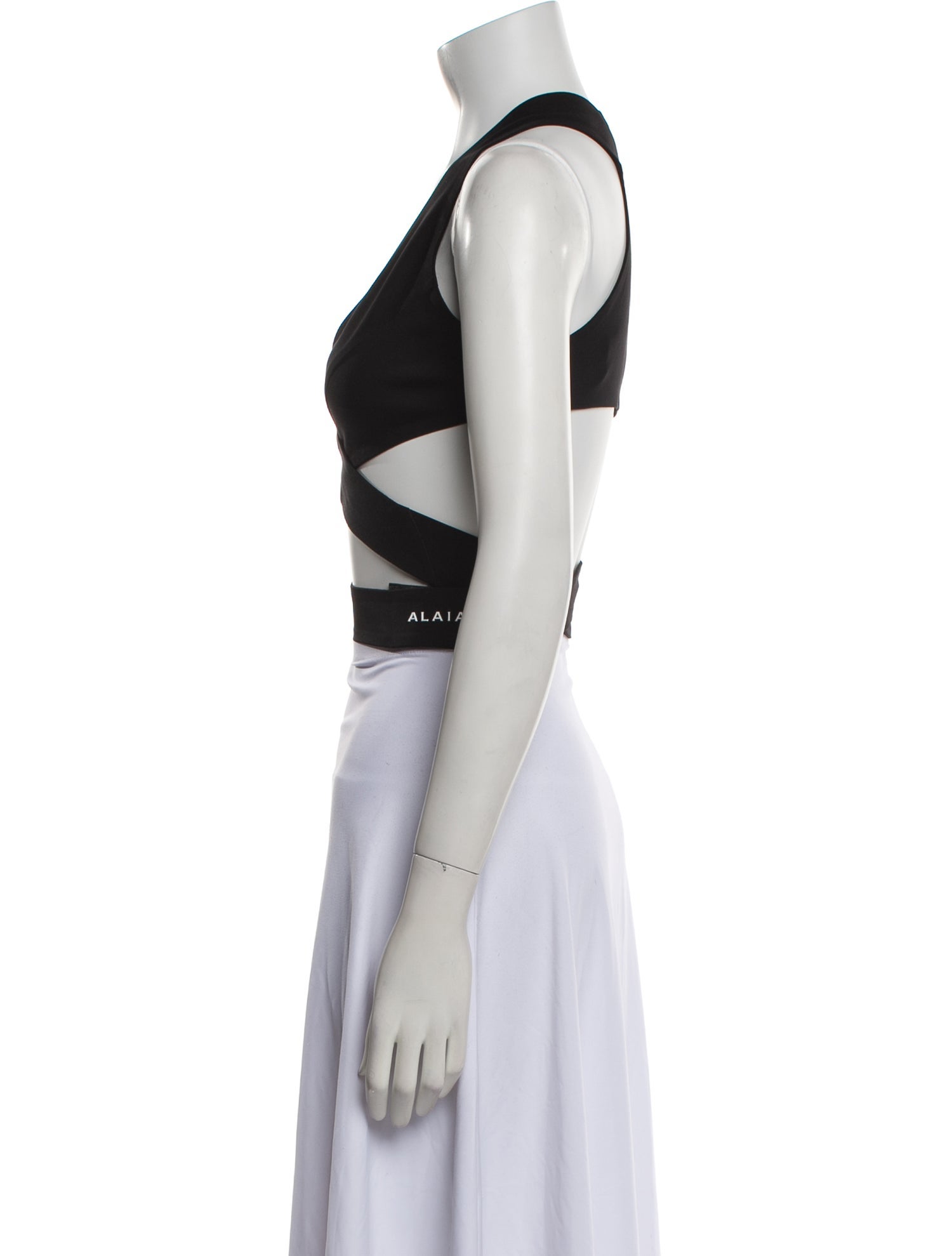 Alaïa 2024 V-Neck Crop Top