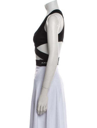 Alaïa 2024 V-Neck Crop Top