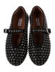 Alaïa Suede Crystal Embellishments Ballet Flats