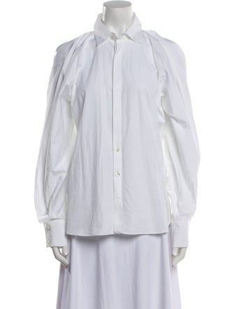 Alaïa 2024 Long Sleeve Button-Up Top