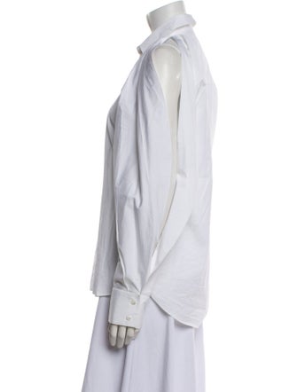 Alaïa 2024 Long Sleeve Button-Up Top