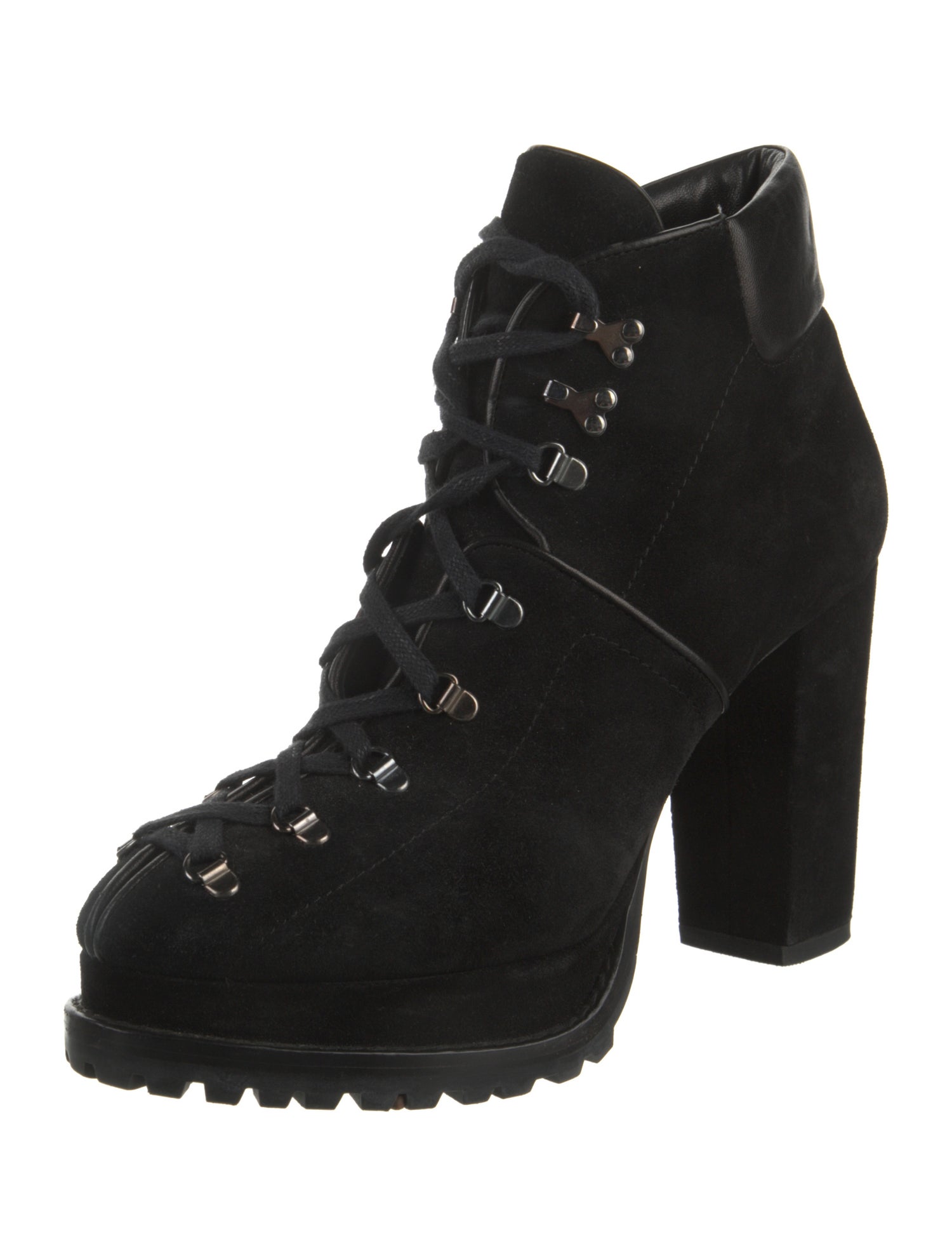 Alaïa Suede Lace-Up Boots