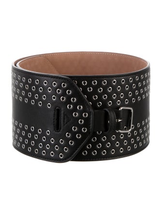 Alaïa Wide Leather Waist Belt