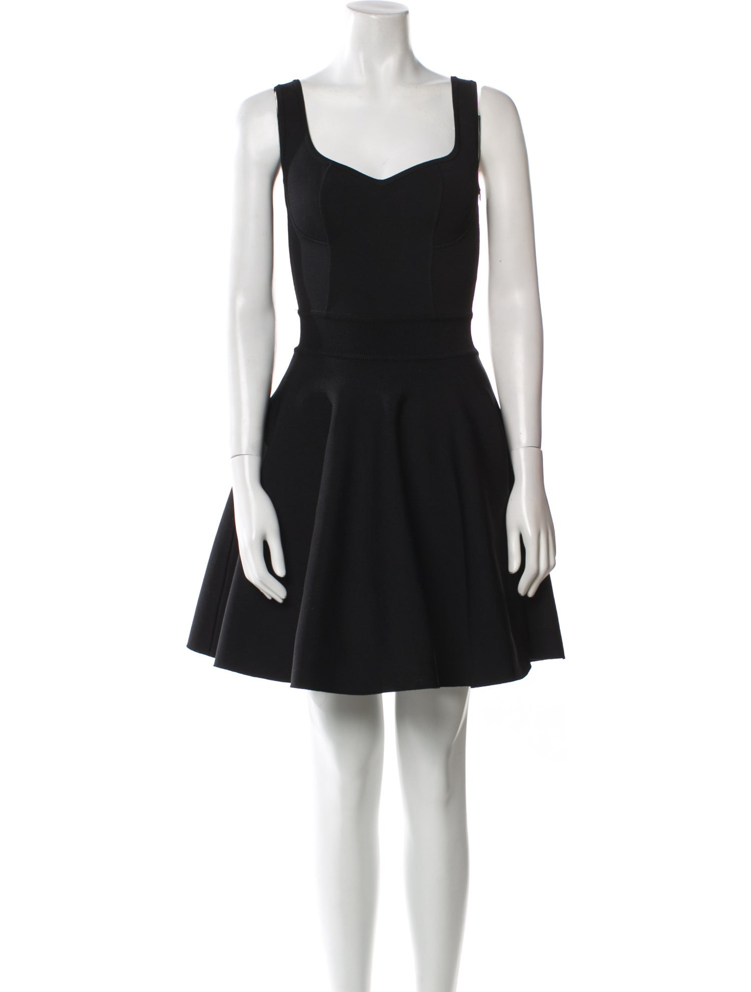 Alaïa Square Neckline Mini Dress
