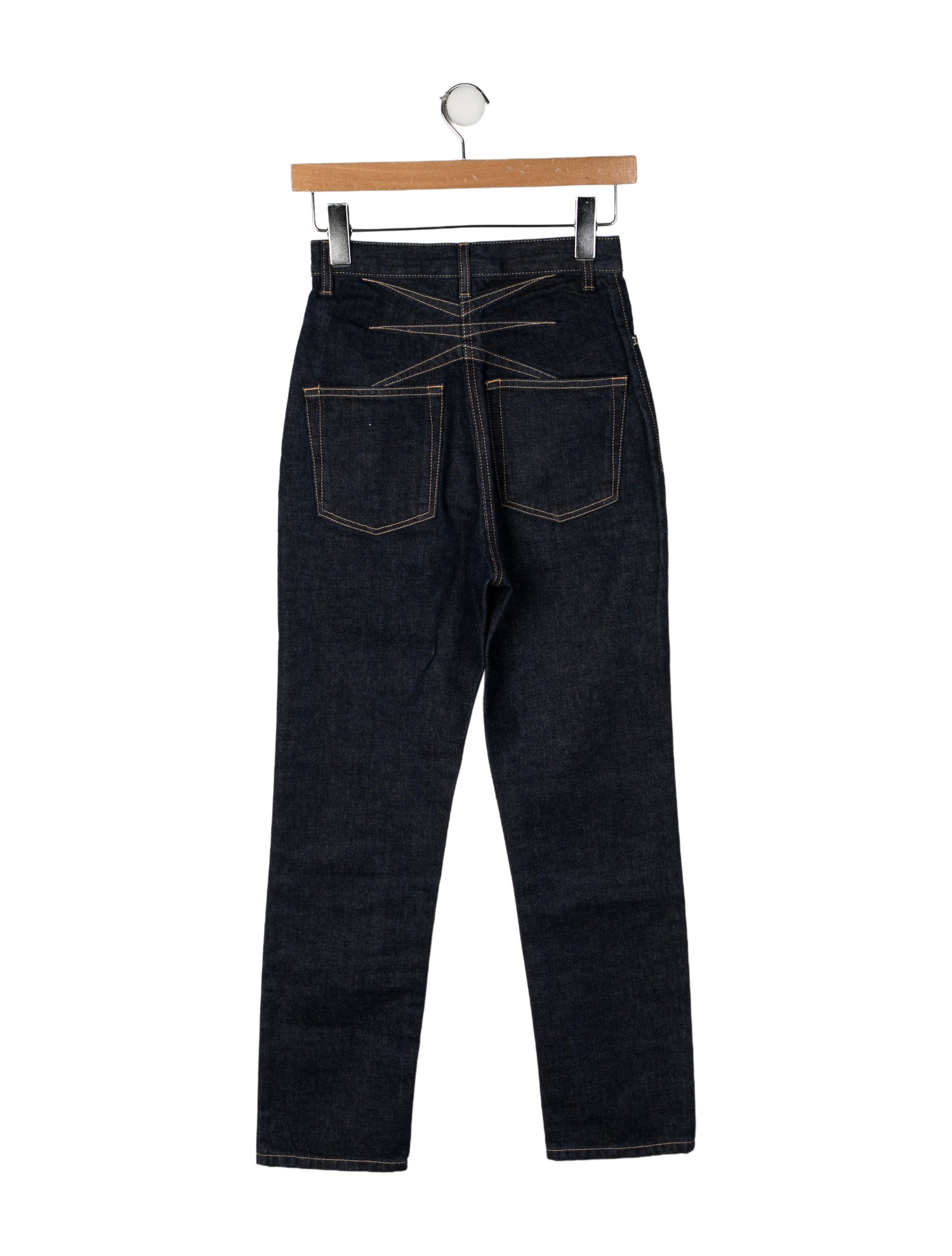 Alaïa High-Rise Straight Leg Jeans