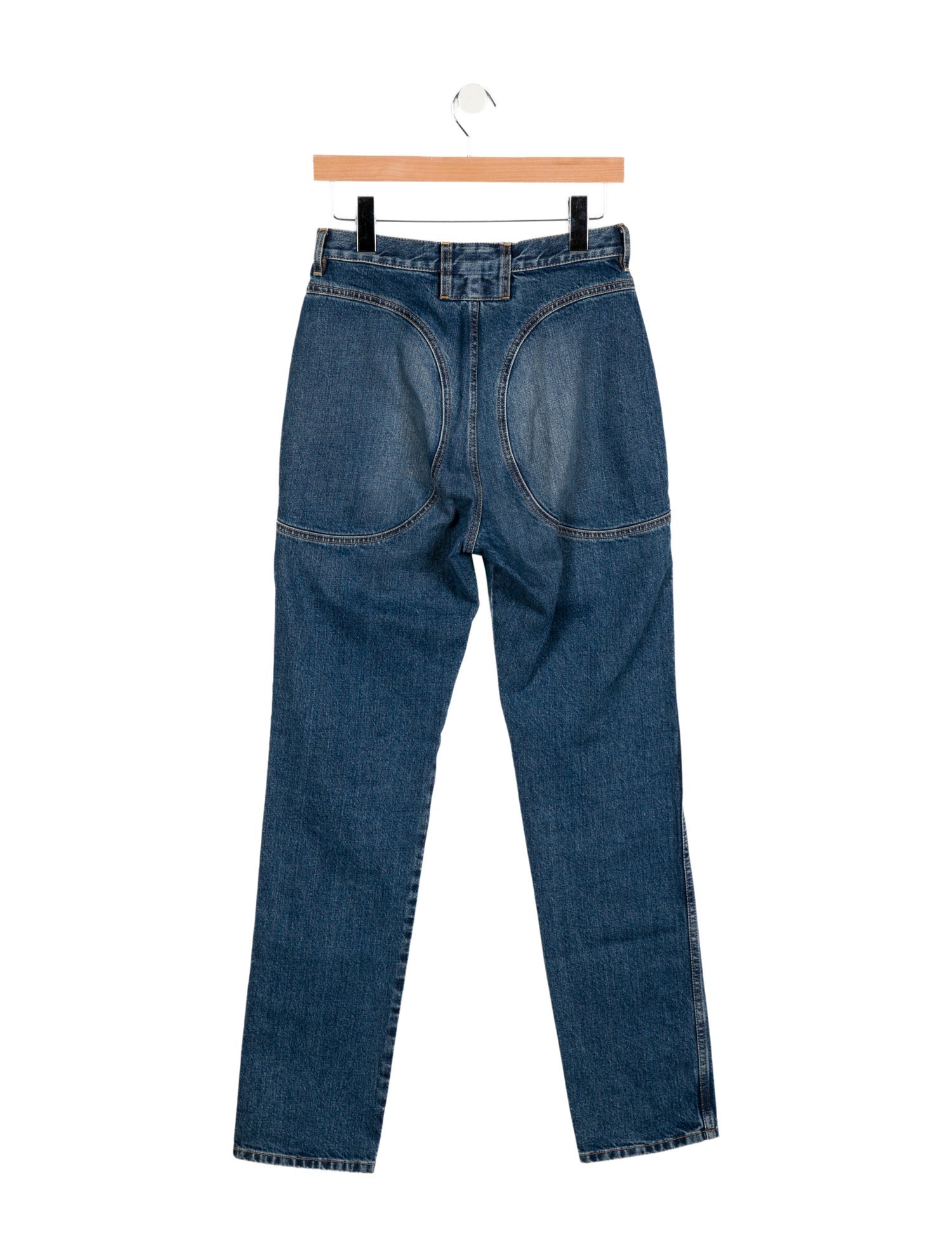 Alaïa High-Rise Straight Leg Jeans