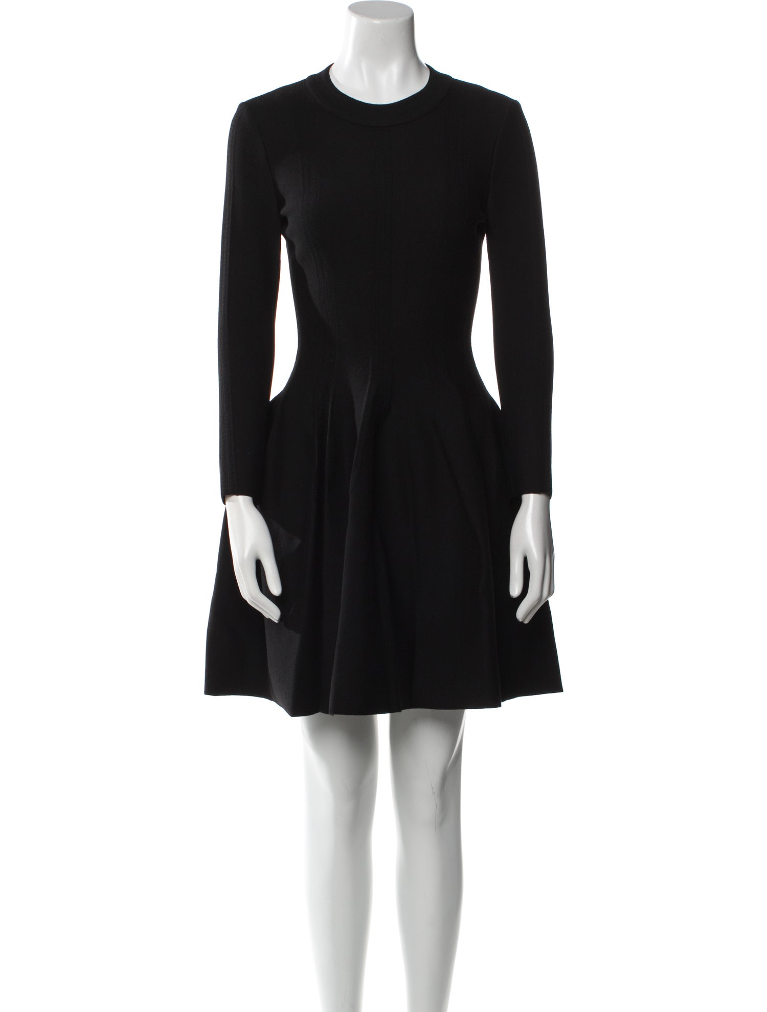 Alaïa Crew Neck Mini Dress