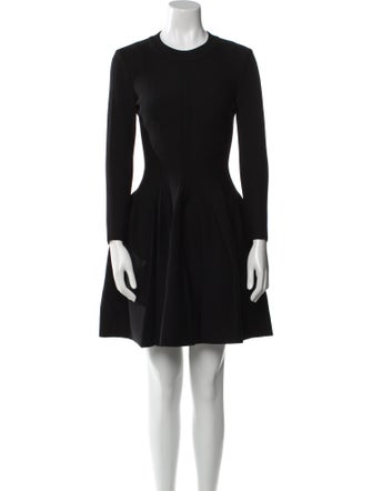 Alaïa Crew Neck Mini Dress