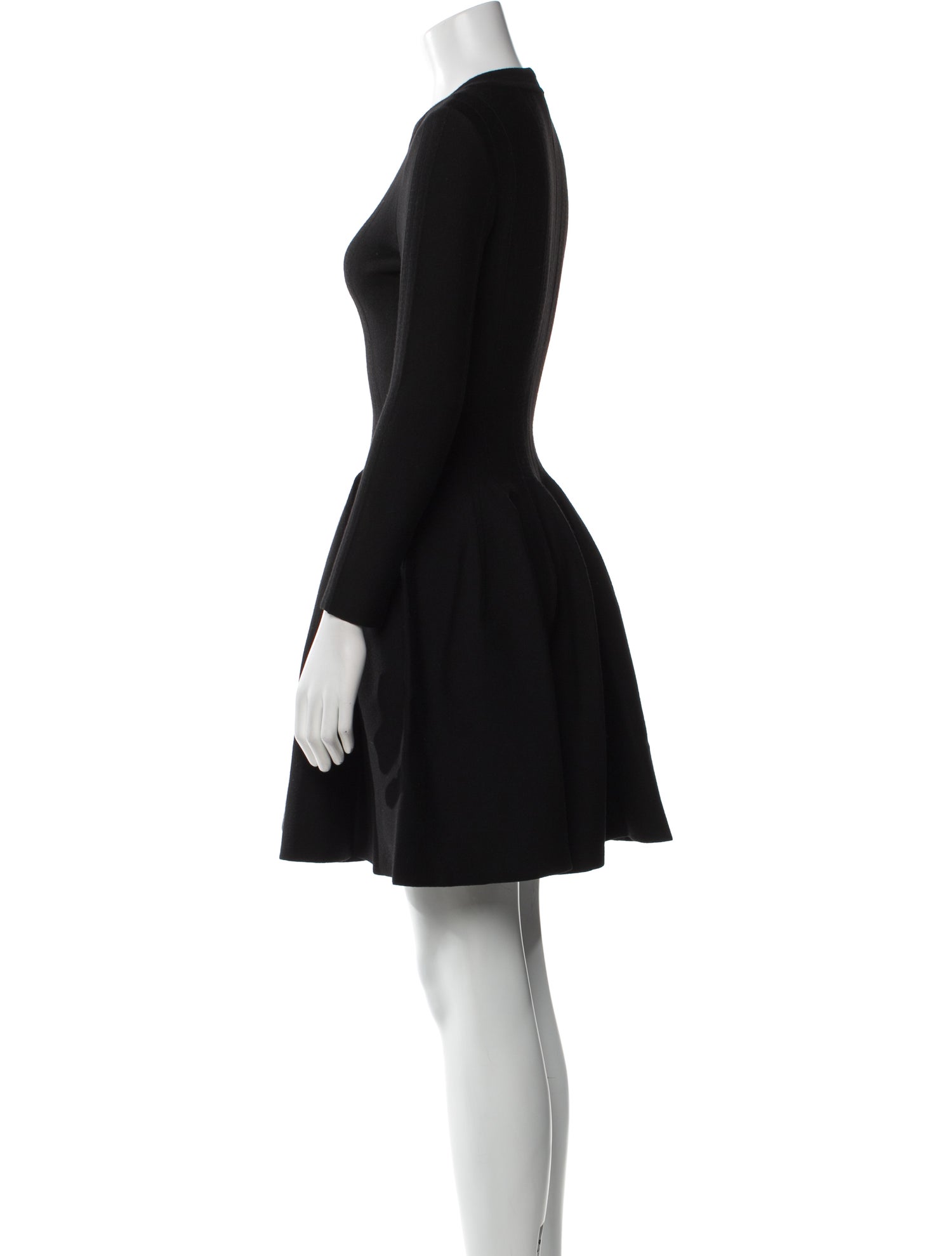 Alaïa Crew Neck Mini Dress