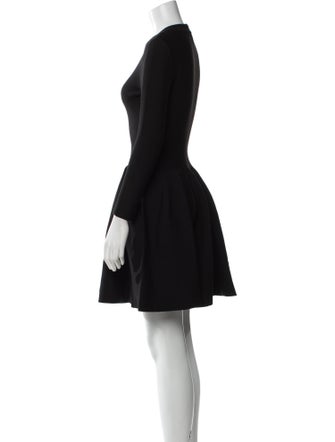 Alaïa Crew Neck Mini Dress