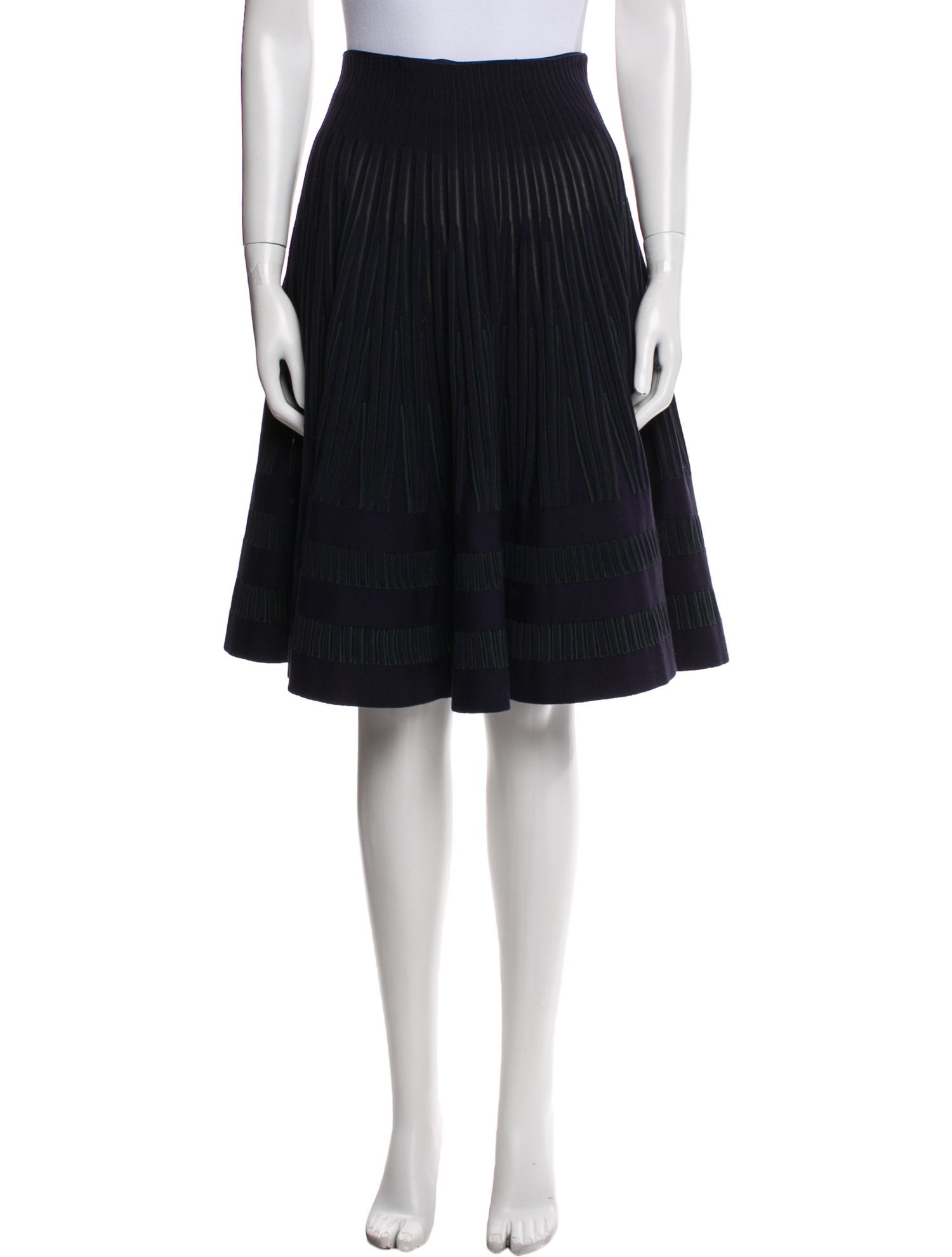 Alaïa Virgin Wool Knee-Length Skirt