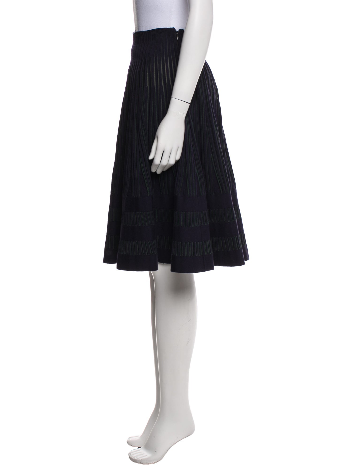 Alaïa Virgin Wool Knee-Length Skirt