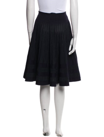 Alaïa Virgin Wool Knee-Length Skirt