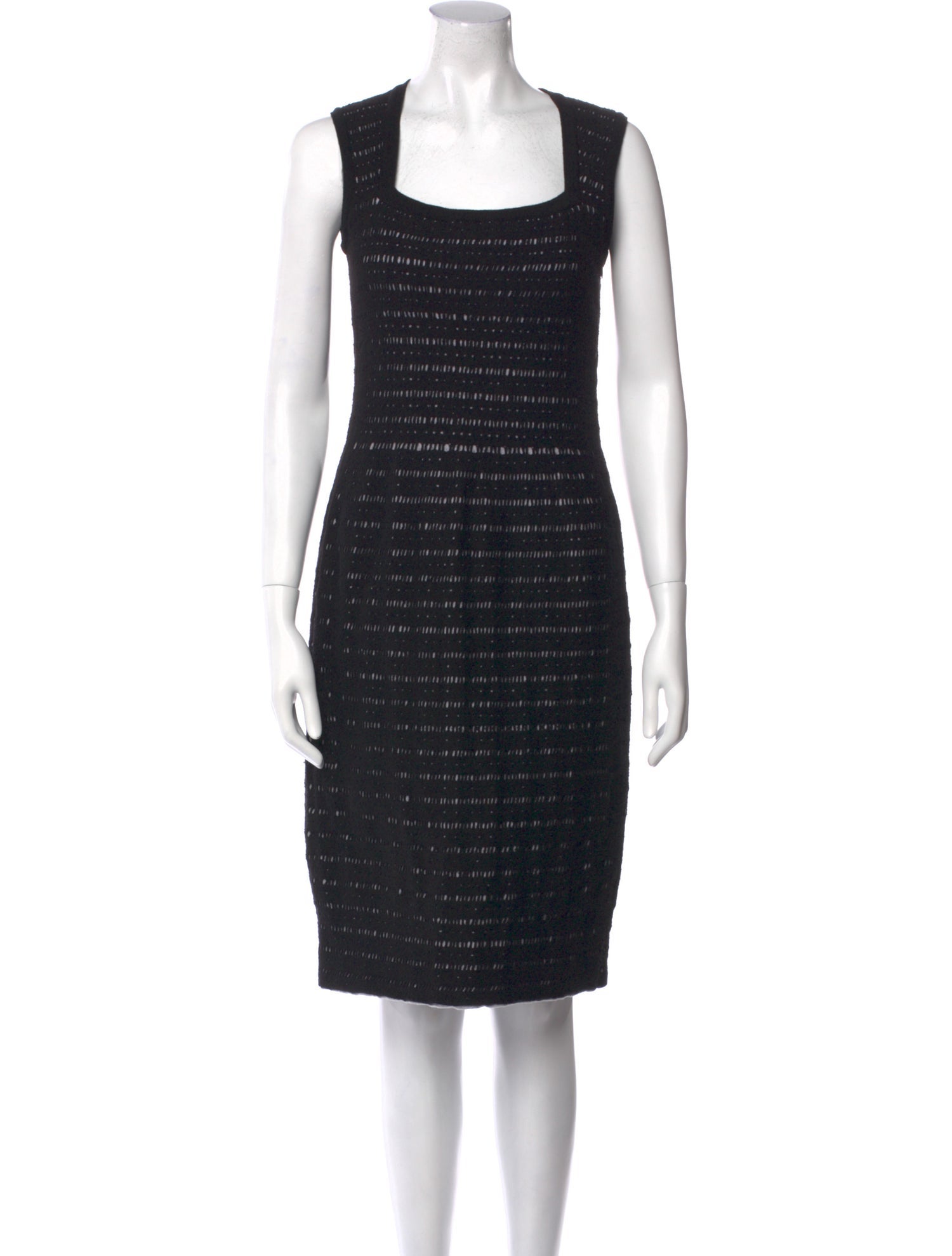 Alaïa Square Neckline Knee-Length Dress