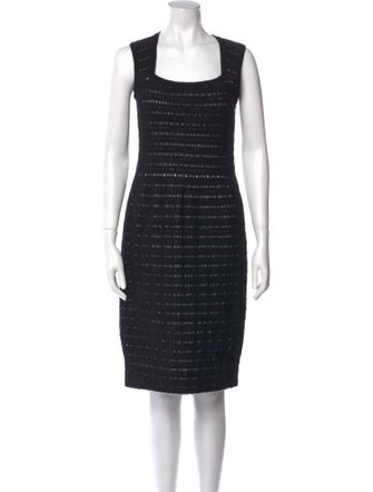 Alaïa Square Neckline Knee-Length Dress