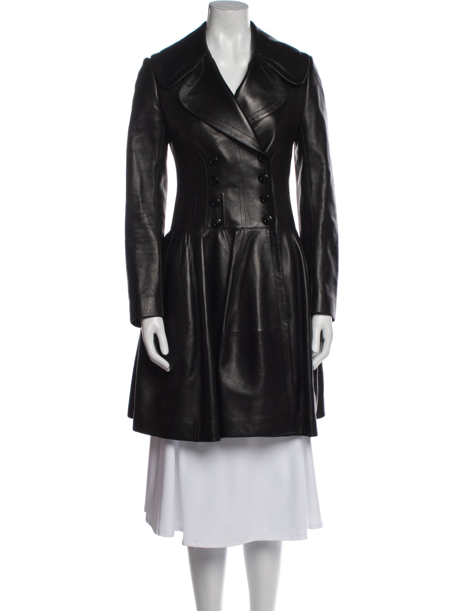 Alaïa Leather Coat
