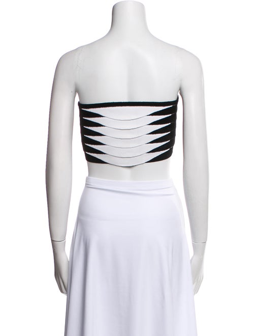 Alaïa 2022 Striped Crop Top