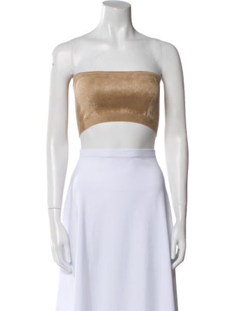 Alaïa Strapless Crop Top