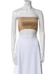 Alaïa Strapless Crop Top