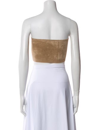 Alaïa Strapless Crop Top