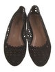 Alaïa Suede Lasercut Accents Ballet Flats
