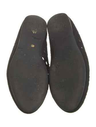 Alaïa Suede Lasercut Accents Ballet Flats