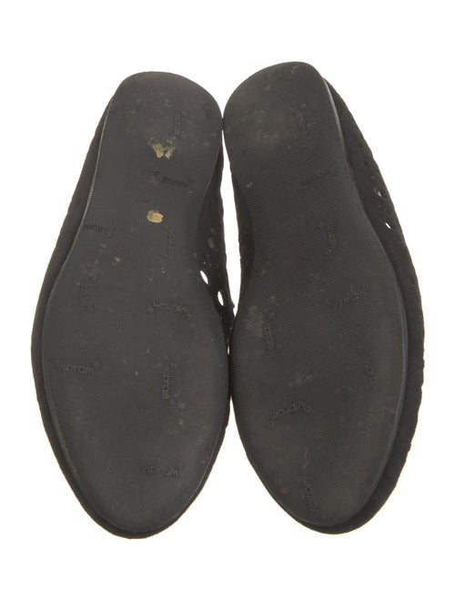 Alaïa Suede Lasercut Accents Ballet Flats