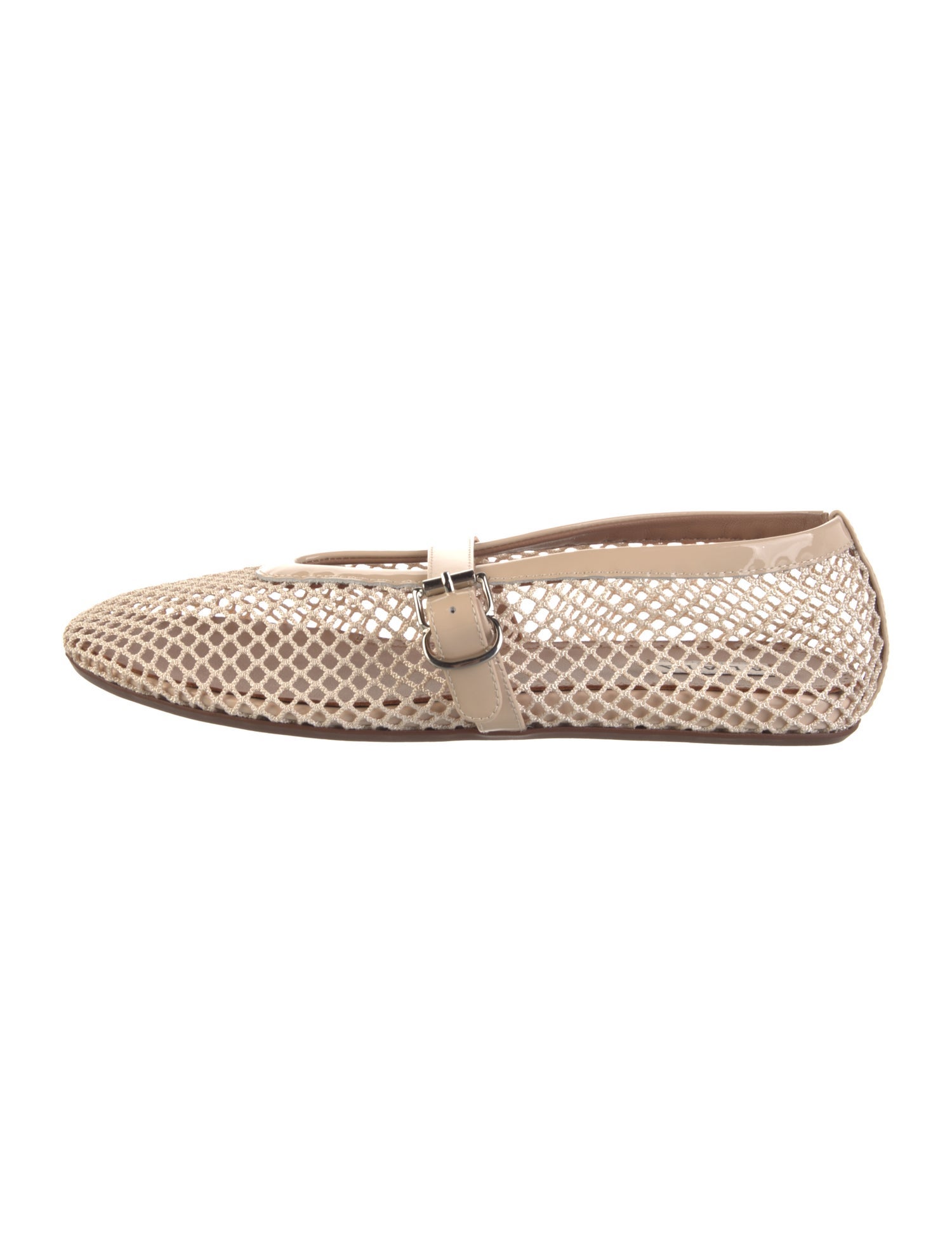Alaïa Leather Trim Embellishment Ballet Flats